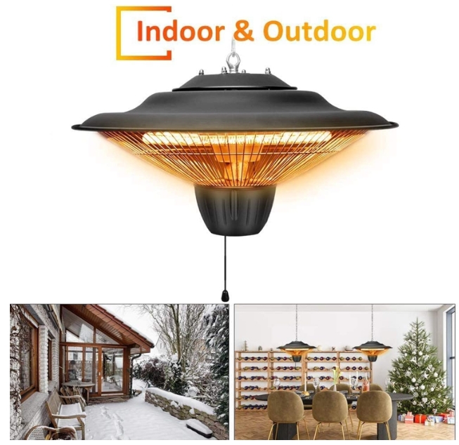 Ceiling heater for gazebo 1500W